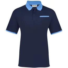Mens Caliber Golf Shirt Navy Front